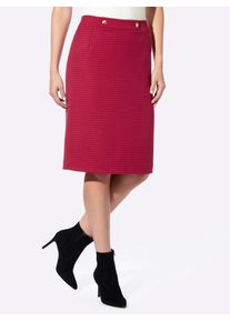Heine Damen Bleistiftrock, bunt, Gr. 46, gemustert, mehrfarbig, 64% Polyester, 34% Viskose, 2% Elasthan, Röcke