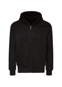TRIGEMA Herren Sweatjacke "TRIGEMA Sweatjacke mit Kapuze", schwarz, casual, Gr. S, 70% Baumwolle, 30% Polyester, Sweatjacken