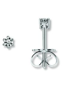 ONE ELEMENT Damen Paar Ohrhänger "0.15 ct Diamant Brillant Ohrringe Ohrstecker aus 585 Weißgold", Damen, 0.15 ct, Diamanten, silber, Diamanten,
