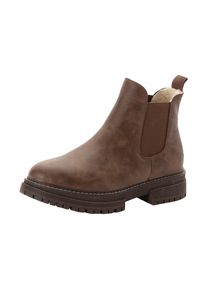 Roxy Damen Chelseaboots "LORENA II BOOT", Gr. 42, braun, Synthetik, sportlich, Schuhe, Stiefelette, Winterschuhe, gefüttert