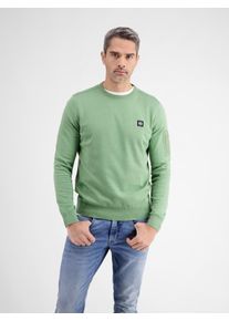 Lerros Herren Strickpullover "Lerros Rundhals Strickpullover", grün, Gr. S, 100% Baumwolle, Pullover