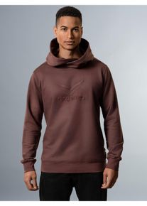 TRIGEMA Herren Kapuzensweatshirt "TRIGEMA Kapuzenpullover mit großem 3D-Motiv", braun, casual, Gr. XXXL, 70% Baumwolle, 30% Polyester, Sweatshirts