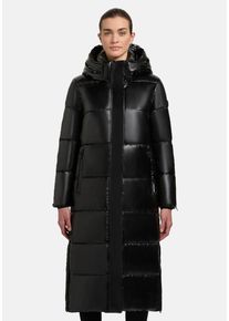 Khujo Damen Steppmantel "Hedd Shiny-YM", schwarz, modisch, Gr. XL, Material: 100% Polyester, Futter: 100% Nylon, Wattierung: 100% Polyester,