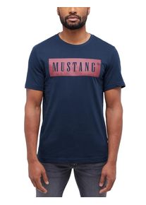 Mustang Herren Print-Shirt "AUSTIN", grau, casual, Gr. L, Jersey, Obermaterial: 100% Baumwolle, Shirts