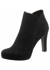 Tamaris Damen High-Heel-Stiefelette, Gr. 35, schwarz, Textil, elegant, Schuhe, Abendmode, High-Heel-Stiefelette, Ankleboots im femininen Look