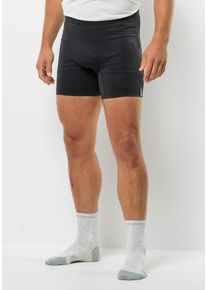 Jack Wolfskin Herren Radhose "GRAVEX PADDED BOXER M", schwarz, Gr. L, OBERSTOFF: 90% POLYAMID, 10% ELASTHAN, Hosen