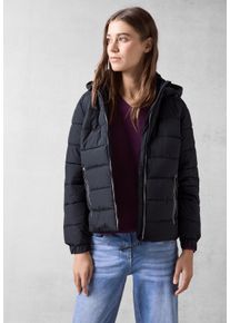Cecil Damen Winterjacke, blau, casual, Gr. XS, unifarben, Stoff, Obermaterial: 100% Polyester; Futter 100% Polyester, Jacken, mit