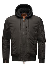 STONE HARBOUR Herren Bomberjacke "Hoobo", schwarz, modisch, Gr. XXL, Material: 100% Polyester, Jacken, Stylische Herren Fliegerjacke mit abnehmbarer