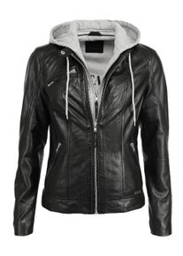 Mustang Damen Lederjacke "31020148", schwarz, Gr. XS, Obermaterial: 100% Lammleder / Innenfutter: 90% Baumwolle, 10% Polyester / Futter: 100%