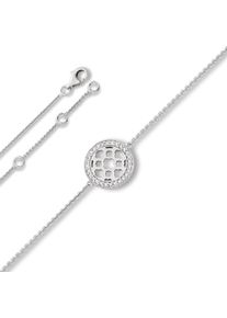 ONE ELEMENT Damen Silberarmband "Zirkonia Symbol Armband aus 925 Silber 18 cm", 18, Silber 925 (Sterlingsilber), silber, Silber 925 (Sterlingsilber),