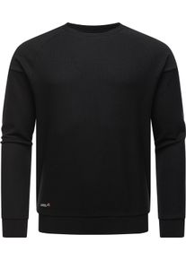 Ragwear Herren Sweatshirt "Doren", schwarz, casual, Gr. XXL, Material: 50% Baumwolle, 50% Polyester, Sweatshirts, Strukturierter Basic Herren Pullover