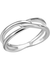 Firetti Damen Fingerring "Schmuck Geschenk Silber 925 Silberring Ring verschlungen", 56, Silber 925 (Sterlingsilber), 1,8mm, silber, Silber 925