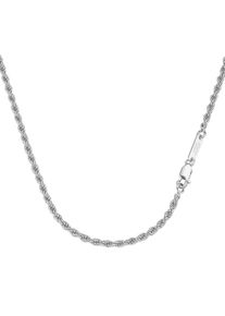 Damen Silberkette "Kordelkette, massiv, Silber 925", 60cm, Silber 925 (Sterlingsilber), silber, Giorgio Martello MILANO, Silber 925 (Sterlingsilber),