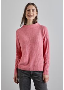 Street One Damen Strickpullover, rosa, casual, Gr. 42, unifarben, Web, 37% Baumwolle, 34% Polyacryl, 26% Polyester, 3% Elasthan, Pullover, im soften