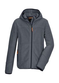 Killtec Kinder Fleecejacke "KOW 364 BYS KNTFLC JCKT", blau, sportlich, Gr. 140, Oberstoff: 74% Polyester, 26% Viskose, Futter: 100% Polyester, Jacken