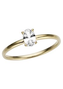 Firetti Damen Solitärring "Schmuck Geschenk Gold 333 Damenring Verlobungsring Goldring Solitär", 17, Gelbgold 333, 1,5mm, gold, Gelbgold 333,
