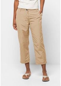 Jack Wolfskin Damen Outdoorhose "KALAHARI 7/8 PANTS W", beige, Gr. 44, OBERSTOFF: 100% POLYAMID; Futter: 65% POLYESTER, 35% BAUMWOLLE, Hosen