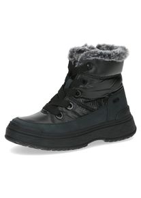 Caprice Damen Winterboots, Gr. 37,5, schwarz, Textil, Lederimitat, sportlich, Schuhe, mit Tex-Ausstattung