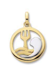 ONE ELEMENT Damen Sternzeichen-Anhänger "Wassermann Sternzeichen Anhänger aus 333 Gelbgold", Wassermann, Gelbgold 333-Gold, gold, Gelbgold 333, Gold,