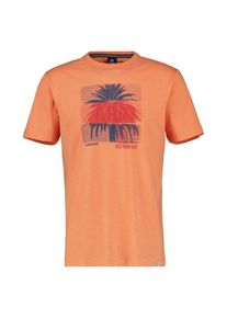 Lerros Herren T-Shirt "Lerros Rundhals T-Shirt mit Fotoprint", orange, Gr. S, 100% Baumwolle, Shirts