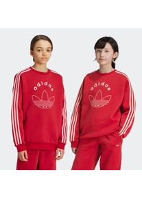 Kinder Sweatshirt "CREW", rot, sportlich, Gr. 164, adidas originals, Obermaterial: 70% Baumwolle, 30% Polyester, Sweatshirts