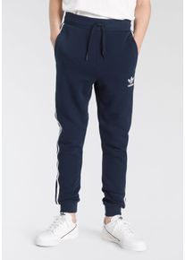 Kinder Sporthose "3STREIFEN HOSE", blau, sportlich, Gr. 164, adidas originals, clean, Obermaterial: 70% Baumwolle, 30% Polyester, Hosen