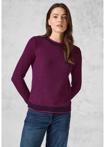 Cecil Damen Strickpullover, rosa, casual, Gr. XXL, gemustert, Web, Stoff, 50% Polyacryl, 50% Baumwolle, Pullover, aus softem Materialmix