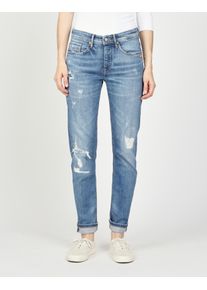 Gang Damen Boyfriend-Jeans "94NICA WORKER"authell summer destroy, casual, Gr. 27, Denim/Jeans, Obermaterial: 99% Baumwolle, 1% Elasthan, Jeans