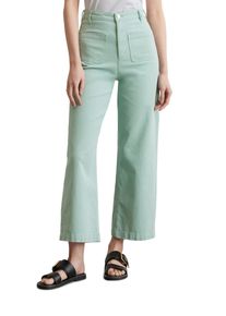 Marc O'Polo MARC O'POLO Damen 5-Pocket-Hose "aus Organic Cotton Stretch"pure teal, casual, Gr. 33, unifarben, Obermaterial: 97% Baumwolle, 3% Elasthan, Hosen