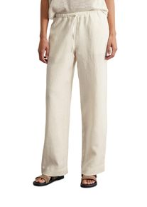Marc O'Polo MARC O'POLO Damen Chinohose "mit teil-elastischem Bund"silky stone, casual, Gr. 36, unifarben, Obermaterial: 100% Leinen; Futter: 100% Baumwolle,