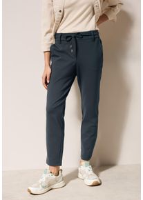 Cecil Damen Stoffhose "Style Tracey"slate khaki, casual, Gr. XS, unifarben, Obermaterial: 67% Viskose, 28% Nylon, 5% Elasthan, Hosen, mit elastischem