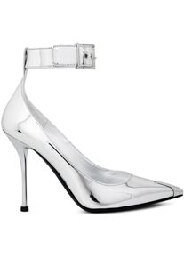 Alexander McQueen Low-Top Sneaker - Mirror Metallic Pumps - Gr. 38 (EU) - in Silber - f&uuml;r Damen