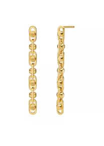 Michael Kors Ohrringe - Michael Kors 14K Gold Sterling Silver Astor Link D - Gr. unisize - in Gold - für Damen