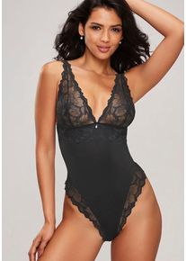 Lascana Body schwarz Gr. 34 für Damen. Ohne Bügel. Körpernah