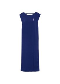 Kleinigkeit Lara Soft Maxikleid Damen - blau - Gr. L - Viskose/Polyimid/Elastan