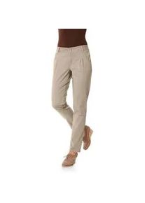 Chinohose Heine, Damen, Gr. 24, Kurzgrößen, beige (sand), 98% Baumwolle, 2% Elasthan, unifarben, lang, Hosen