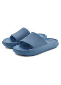 Venice Beach Set: Badepantolette blau Gr. 36 für Damen