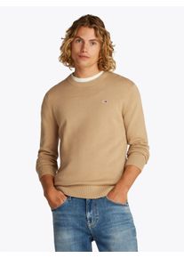 Tommy Jeans Herren Rundhalspullover "TJM SLIM ESSENTIAL LIGHT SWEATER"relic tan, casual, Gr. XXXL, Strick, Obermaterial: 100% Baumwolle, Pullover,