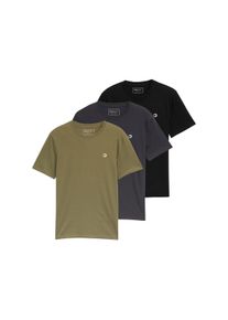 Tom Tailor Denim T-Shirt, (Packung, 3 tlg.), mit Logo Print