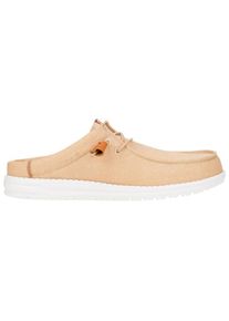 HeyDude Wally Slip Canvas Sandalen Men (Größe 41 |beige/weiß)