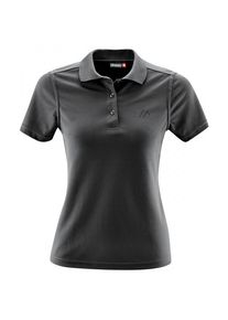 Maier Sports Ulrike Polo-Shirt Damen (Gr 38 |schwarz/grau)