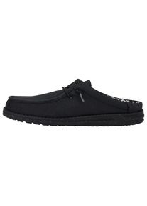 HeyDude Wally Slip Canvas Sandalen Herren (Gr 41 |schwarz)