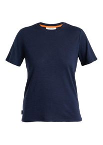 Icebreaker Merino Linen S/S Tee Merinoshirt Damen Alltag (Gr M |blau)