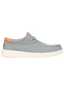 Sneaker HeyDude Paul Canvas Herren (Gr 47 |grau/wei&szlig;)