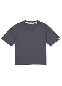 Mons Royale Yonder Merino Organic Cotton T-Shirt T-Shirt Damen (Gr L |blau)