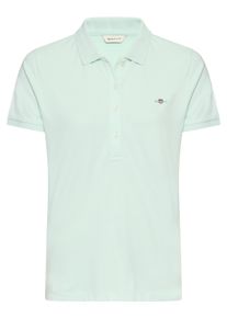 Gant Damen Poloshirt "Slim Shield Cap Logo Polo"faded mint, casual, Gr. L, Piquu00e9, Obermaterial: 100% Baumwolle, Shirts
