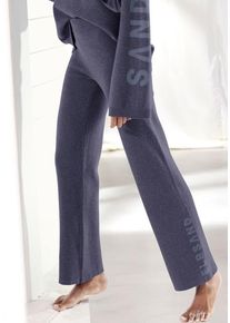 ELBSAND Strickhose 'ELBSANDPremium' blau Gr. 32/34 für Damen. Mit Logostickerei. Bequem. Nachhaltig.