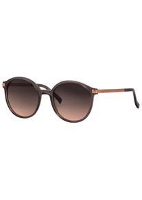 Marc O'Polo MARC O'POLO Damen Sonnenbrille "506215"milky graubraun, casual, Brillen, Form Rund, Logoschriftzug auf Bügel und Glas, Polyamid UV 400