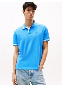 Tommy Jeans Herren Poloshirt "TJM REG TIPPED POLO EXT"copenhagen blau, casual, Gr. L, unifarben, Jersey, Obermaterial: 100% Baumwolle, Shirts, Mit