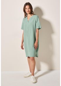 Cecil Damen Sommerkleidice sage grün, casual, Gr. XXL, unifarben, Stoff, 55% Leinen, 45% Viskose, Kleider